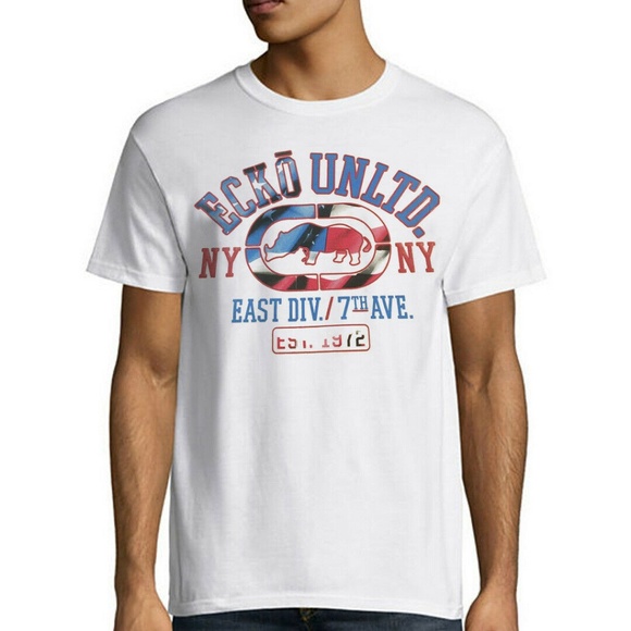 ECKO UNTLD. AUTHENTIC MEN'S WHITE T-SHIRT - Picture 1 of 2